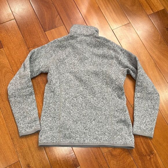 Patagonia women’s 1/4 Zip Better Sweater Heather gray Fleece Jacket SZ M - Picture 4 of 7